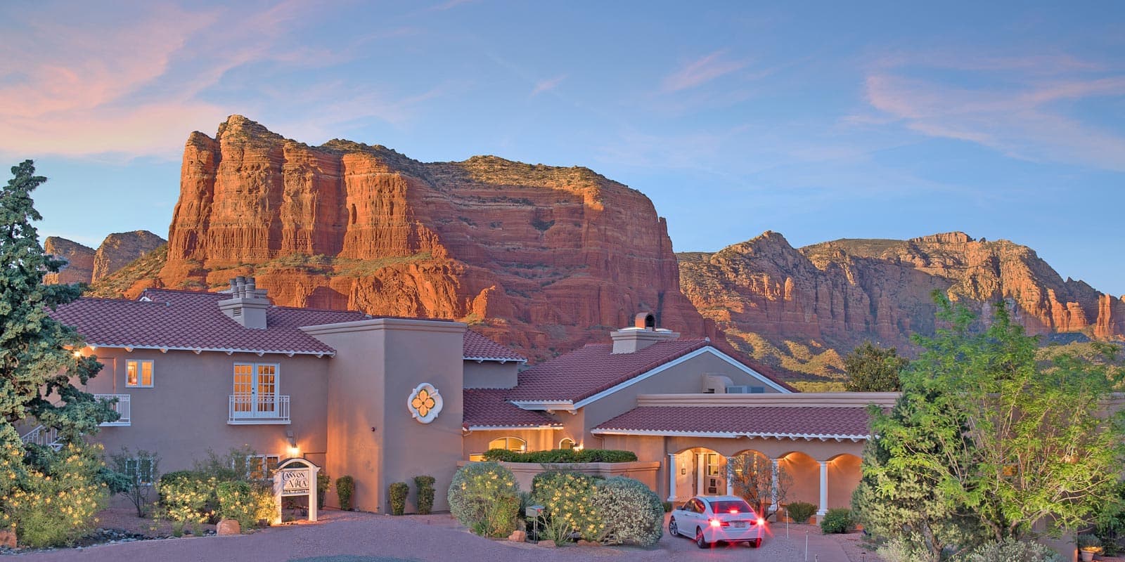 view of Arizona Red Rocks behind the Inn